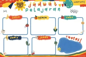 25 Template Jadwal Pelajaran Aesthetic Canva: Gratis & Terbaru 2025