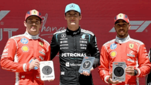 George Russell Juara Sprint Race F1 GP China, Ferrari Tempati Podium